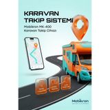 Mobikron MK-400-1 | Karavan Takip Sistemi (12 Ay Hatlı - Haritalı) 2026 Seri Uzaktan Blokajlı
