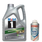 Mobil 1 0W-20 5 lt Tam Sentetik Motor Yağı+150 ml Intermax Klima Temizleyici