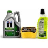 Mobil 1 Esp Lv 0W-30 Motor Yağı 5 Litre + Oto Şampuan 1000 Ml + Yıkama Süngeri