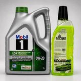 Mobil 1 Esp X2 0W-20 Motor Yağı 5 Litre + Oto Şampuan 1000 Ml