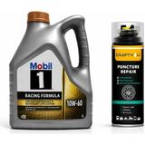 Mobil 1 Motorsport Formula Motor Yağı 10W-60 4 Litre + Lastik Tamir Kiti 400 Ml