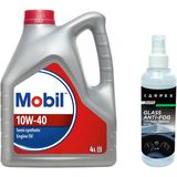 Mobil 10W40 Motor Yağı 4 L + Carpex Cam Buğu Önleyici