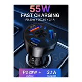 MOBİL GO Araç Çakmaklık Hızlı Şarj Aleti 20w Pd Type-c Ve Usb Çıkışlı Iphone Samsung Oppo Xiaomi Uyumlu