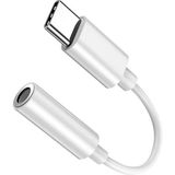 Mobil Go Xiaomi Uyumlu Kulaklık Dönüştürücü Type-C To 3.5mm Jack Adaptör - Beyaz