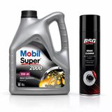 Mobil Süper 2000 X1 10W-40 Motor Yağı 4 Litre + Balata Spreyi 500 Ml