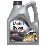Mobil Super 2000 X1 10W-40 Yarı Sentetik Motor Yağı - 4 Lt.