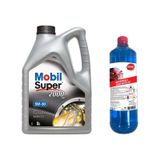 Mobil Super 2000 Xe 5W-30 Motor Yağı 5 L + Gojo Antifrizli Cam Suyu 1 L