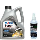 Mobil Super 2000 XE C2 5W-30 Motor Yağı 4 L + Carpex Cam Buğu Önleyici 200 ML