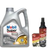 Mobil Super 3000 0W-20 Motor Yağı 4 L + Gojo Araç Bakım Seti