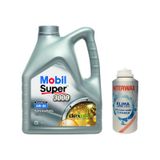 Mobil Super 3000 Formula D1 5W-30 Motor Yağı 4 L + İnterwax Klima Temizleyici