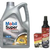 Mobil Super 3000 Formula R 5W30 Renault Araç Motor Yağı 5 L + 00117 Gojo Araç Bakım Seti