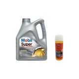 Mobil Super 3000 X1 5W-40 Tam Sentetik 4 lt + 1 lt Motor Yağı + Cam Suyu
