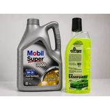 Mobil Süper 3000 X1 Fe 5W-30 Motor Yağı 4 Litre + Oto Şampuan 1000 Ml