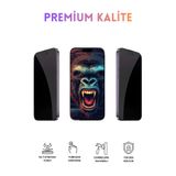 MOBİLERA iPhone 14 Pro Max Uyumlu Hayalet Kırılmaz Cam Ekran Koruyucu - Gizlilik Filtreli