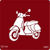 Mobilet Motor Yapışkanlı Stencil Süsleme Ve Boyama Kalıbı Şablon