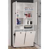 MOBİLİQUE ATLAS NO.2 ALTI RAFLI İKİ SEPETLİ BANYO DOLABI