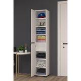 Mobilique Elite No.1 Modern Çok Amaçlı Dolap Beyaz Suntalam 183 cm Yükseklik 34 cm Genişlik 33 cm Derinlik