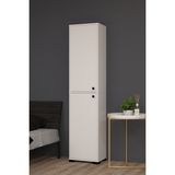 Mobilique Elite No.2 Modern Çok Amaçlı Dolap Beyaz Suntalam Malzemeden 183 cm Yükseklik ve 33 cm Derinlik