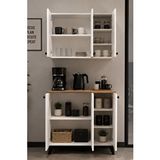 Mobilique Öykü 90 Cm 18mm Mdf Tezgahlı Mutfak Dolabı Hazır Mutfak Ünitesi Beyaz
