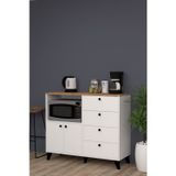 MOBİLİQUE RANA CEKMECELİ MIKRODALGA FIRIN DOLABI