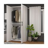 Mobilique Retro-8 2 Askılı 2 Kapaklı 92 cm Beyaz Gardırop