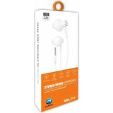 Mobilite 3.5 mm Çivi Jack Kulaklık Ucu Aux Girişli Tak Çalıştır Stero Mikrofonlu Kulaklık - Extra Bass - Beyaz