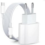 Mobilite iPhone 13 Pro Max Uyumlu 20W Gerçek Güç Pd Type-C ADAPTÖR+27W Type-C To Lightning Kablo Hızlı Şarj Set - Beyaz