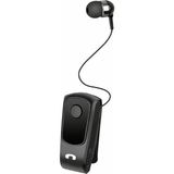 Mobilite Yaka Klipsli Mono Makaralı Çift Telefon Destekli Bluetooth Kulaklık - Siyah
