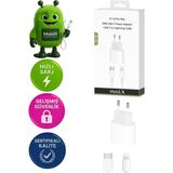 Mobilix M-20 20W Iphone 8–14 Uyumlu Hızlı Şarj Adaptörü + Usb-C To Lightning Kablo - Renksiz