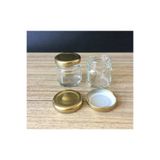 mobilreyon - 10 ADET 40 cc CAM KAVANOZ - GOLD KAPAK - HEDİYELİK, HOBİ, DÜĞÜN, NİŞAN-MİNİ KAVANOZ
