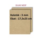 Mobilreyon 10 Adet Duralit Ham Mdf, 17.5X25 Cm Ebat, 3 Mm Kalınlık, Boyama Hobi Resim Altlığı