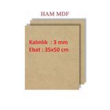 mobilreyon - 4 Adet Duralit Ham Mdf 3 mm Kalınlık, 35x50 cm (Resim Kağıdı Ölçüsü)