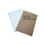 mobilreyon - 5 Adet Beyaz Mdf Duralit 3 mm, A3 (29,7x42 cm), Bir tarafı Beyaz Boyalı