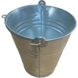 Mobilreyon 5 Adet Su Kum Kovası 10 Litrelik, Metal Galvanizli Sac Kova, Yangın Kovası