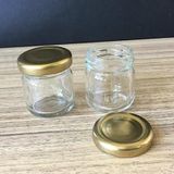 mobilreyon - 50 ADET 40 cc CAM KAVANOZ - GOLD KAPAK - HEDİYELİK, HOBİ, DÜĞÜN, NİŞAN-MİNİ KAVANOZ