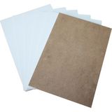 Mobilreyon 5'li 35 x 50 cm 3 mm Beyaz Mdf Duralit