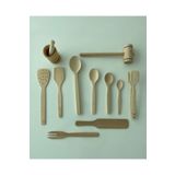 mobilreyon - AHŞAP SET (11 PARÇA) - AHŞAP KAŞIK, SPATULA, AHŞAP TOKMAK ZEYTİN KIRACAĞI-HAVAN