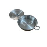 Mobilreyon Alüminyum Kızartma,pilav,karnıyarık,kamp Tavası -kapaklı Tava-32 Cm 5-6 Kişilik Gümüş