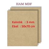 Mobilreyon Duralit Ham MDF 3 mm Kalınlık 50x70 cm Özellikli Resim Kağıdı Ölçüsü - 100 - 149 gr