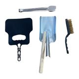 Mobilreyon Mangal Set 4'lü Barbekü Maşası,yelpaze,tel Fırça,kürek