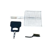 Mobilreyon Mangal Seti 3'lü,tel Izgara 30x30 Cm,fırça,yelpaze