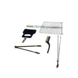 Mobilreyon Mangal Seti 5'li,ızgara 30x30cm,yelpaze,fırça,maşalar