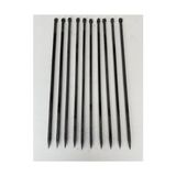 Mobilreyon Silme Demir 8 mm Kare Patlıcan Şişi 10'lu (KARA DEMİR 60CM)ve Taşıma çantası denye kılıf