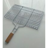 Mobilreyon Tel Izgara, Ahşap Saplı Mangal Izgarası, 35-45cm Büyük