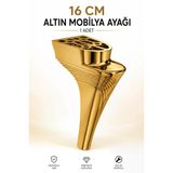 Mobilya Ayağı 16 Cm Altın 1 Adet Modern Dekoratif Sert Plastik Koltuk Mobilya Ayağı
