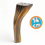 Mobilya Ayağı Ayakları Ünite Baza Koltuk Kanepe Sehpa Masa Metal 14 cm Eskitme Antik Sarı