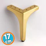 Mobilya Ayağı Dayanıklı Ayak Modern Tasarım Koltuk Sehpa Tv Ünitesi 17 Cm Gold Altın Metal