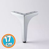 Mobilya Ayağı Dayanıklı Modern Tasarım Koltuk Sehpa Masa Tv Ünitesi 17 Cm Krom Gümüş Metal