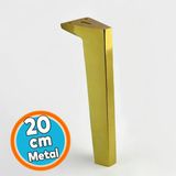 Mobilya Ayağı Masa Puf Tv Ünitesi Konsol Koltuk Ayağı Metal Ayakları 20 Cm Altın