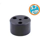 Mobilya Ayak Yükseltici Baza Ayağı Koltuk Kanepe Altı Puf Ayakları Yükseklik=3.7 Cm Siyah